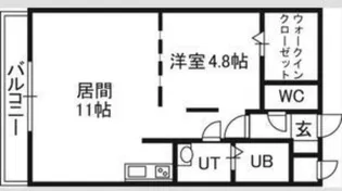 セルベッサ札幌レジデンス【5階】の間取り