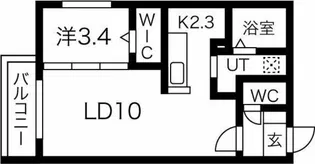 ラフィナート麻生【3階】の間取り