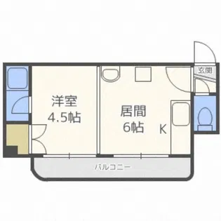 フジコーポ【5階】の間取り