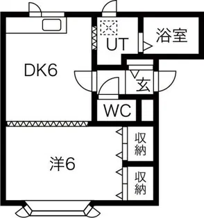 ウイングA【205号室】の間取り
