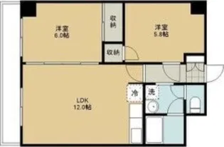 アルバアシャリア奥本ビル【4階】の間取り