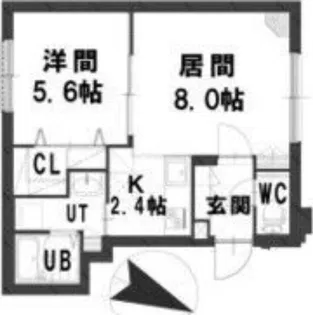 グランメール新道東駅西【1階】の間取り