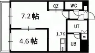 セントポーリアフラン【3階】の間取り