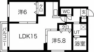 Oakmont【4階】の間取り