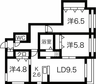 フィオラノセレッソ【1階】の間取り