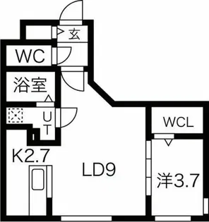 ラ・エスペランス麻生【3階】の間取り