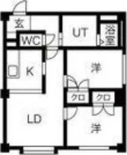ハイコート北23【4階】の間取り