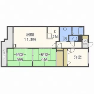 パールシティ栄町【8階】の間取り