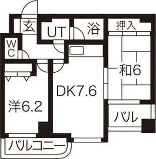 エスティ32【703号室】の間取り