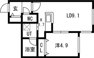 Tiamo asabu (ティアモ麻生)【3階】の間取り
