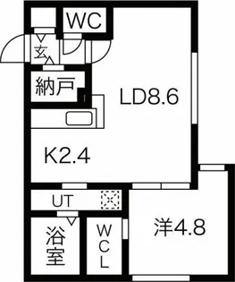 ラ・エスペランス麻生【2階】の間取り