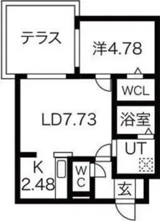 コローレN23【1階】の間取り