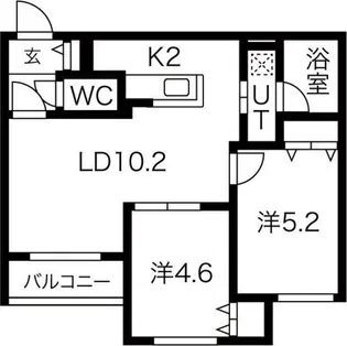 ブランシャール栄町FOREST【4階】の間取り