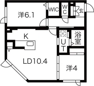 アルファスクエアドミニオン北18条【3階】の間取り