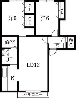 ベルツリーIII【A201号室】の間取り