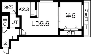 サンコート北7条弐番館【1階】の間取り