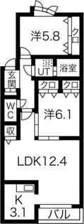 アルシオーネ【2階】の間取り