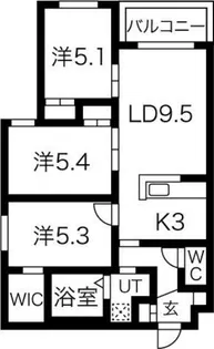 L’Orange(オランジュ)【4階】の間取り