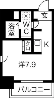 アストリア北大前【8階】の間取り