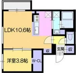 ラ・シュエット元町【3階】の間取り