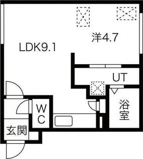 GRANDWOOD KANON【1階】の間取り