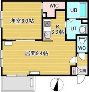 クロスコート麻生1【4階】の間取り