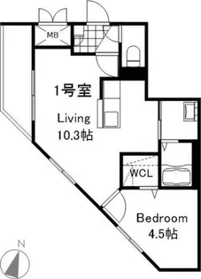 CREDIBLE【5階】の間取り