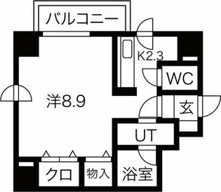 ノースコートgoody【5階】の間取り