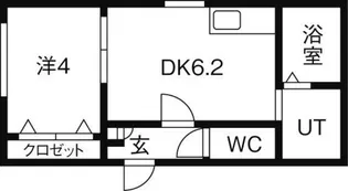 シャトージュネス【1階】の間取り