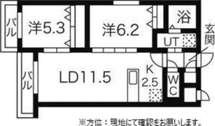 シャルルブラン【2階】の間取り