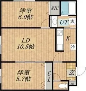 Reve413(レーヴ413)【1階】の間取り