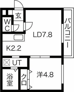 スリーナインXY【1階】の間取り
