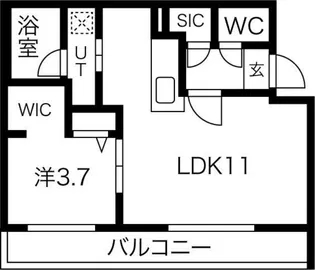 パトリア環状通東 (Patria環状通東)【3階】の間取り