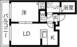 HGS MinamiAsabu 1st【2階】の間取り