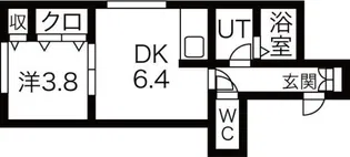 ラフレーズN34East【3階】の間取り