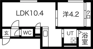 スズコート元町 (SUZUCORT元町)【1階】の間取り