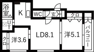 LUI(ルイ)【2階】の間取り