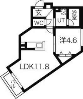オルセー環状通東【4階】の間取り