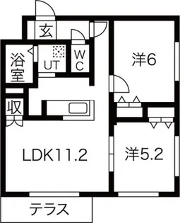 La luce 北41条【1階】の間取り