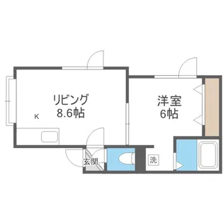 ビューコート環状通東【3階】の間取り