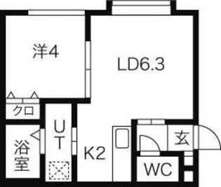 シェリール元町【3階】の間取り