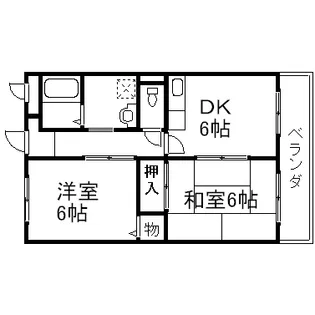 エトワールヴィルーR末広町【2階】の間取り
