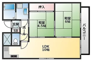 プレアール南亀井Ⅱ【2階】の間取り