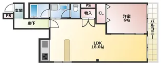 マンション辻田【1階】の間取り