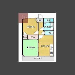 シックドリームハイツ【2階】の間取り