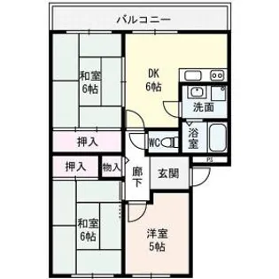 サンライズ青山【3階】の間取り