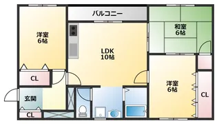 カサクレスト【2階】の間取り