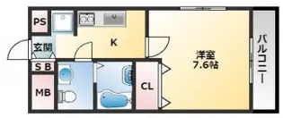 ベストレジデンス八尾【3階】の間取り