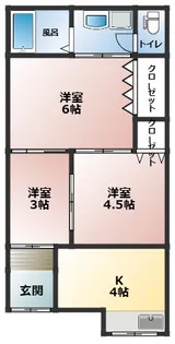 大阪府八尾市明美町2丁目【タウンハウス】の間取り