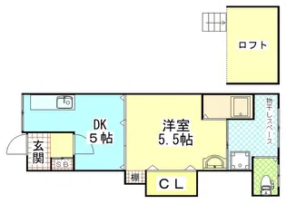 パル末広【2階】の間取り